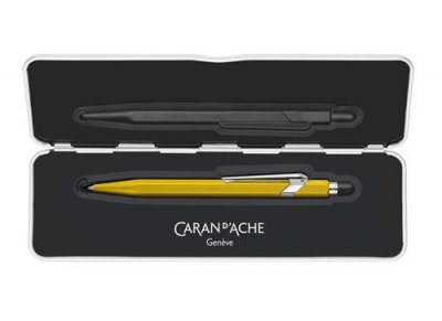 CARAN D ACHE Caran d'Ache Stylo bille Colormat-x couleur jaune avec &eacute;tui 0849.743