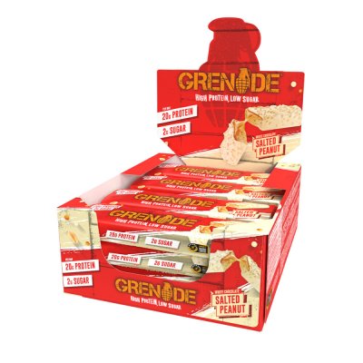 GRENADE Carb Killa Bar Cacahu&egrave;tes sal&eacute;es Chocolat blanc (12 x 60 g)