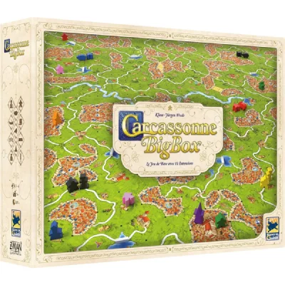 HANS IM GLUCK Carcassonne Big Box Jeu de soci&eacute;t&eacute; Tuiles +11 extensions