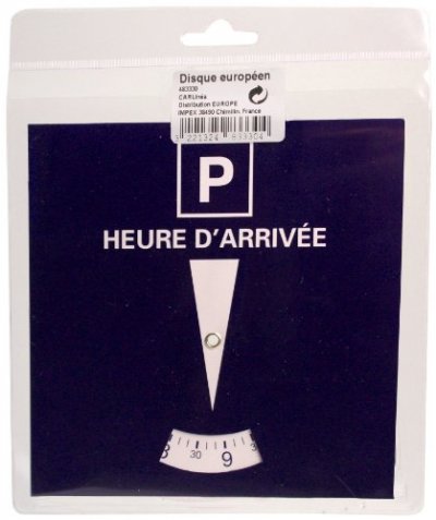 CARLINEA  Disque de stationnement Europ&eacute;en, zone bleue