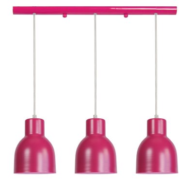 TOSEL Carlson lustre acier 60x60x80 cm rose 20480