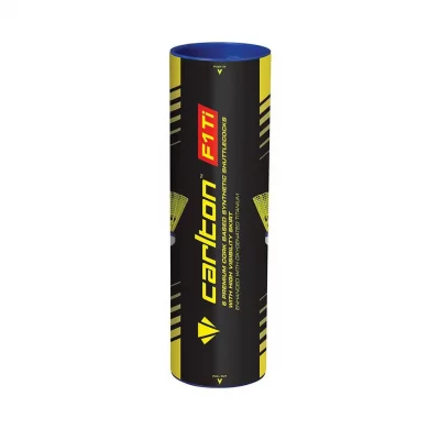 CARLTON  F1-Ti Volants de badminton Vitesse moyenne Jaune Tube de 6