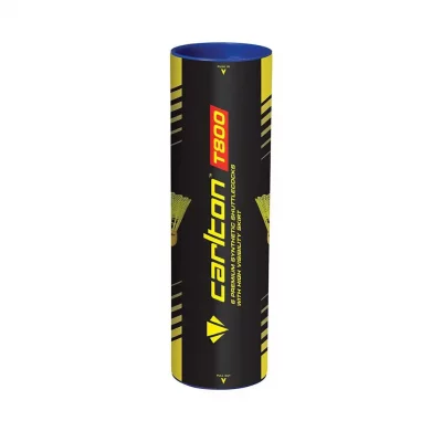 CARLTON  T800 Volants de badminton, Mixte Adulte, Jaune/Bleu, Tube de 6