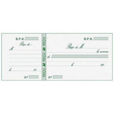 EXACOMPTA Carnet &agrave; souches Re&ccedil;us - 10E -  - 9 x 13 cm