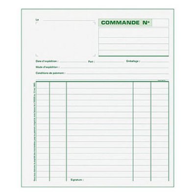 EXACOMPTA Carnet de commande tripli - 13103E -  - 21 x 18 cm