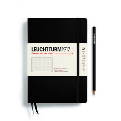 LEUCHTTURM1917 Carnet De Notes A5 14,5 X 21 Cm Pointill&eacute; Noir