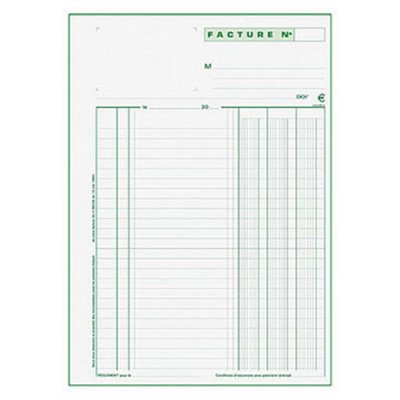 EXACOMPTA Carnet facture dupli - 13287E -  - 29,7 x 21 cm