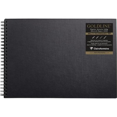 CLAIREFONTAINE Carnet Goldline A3 Paysage 64P 140G Spirales 