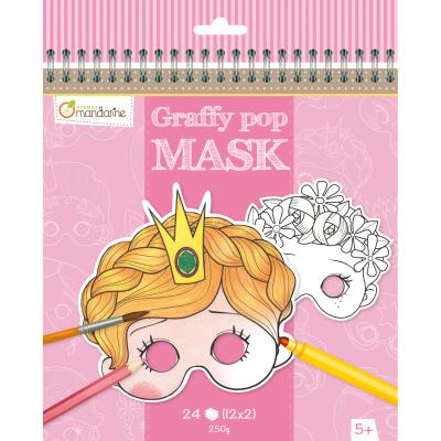 AVENUE MANDARINE Carnet Graffy Pop Mask : Fille aille Unique Coloris Unique