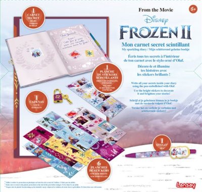 LANSAY Carnet secret scintillant Reine des Neiges 2