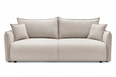 CASANOVA PARIS Carolina - Canap&eacute; Droit Convertible Tissu Chin&eacute; 3 Places Beige