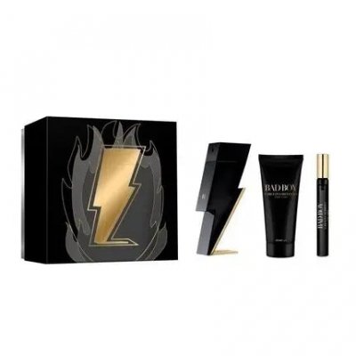 Carolina Herrera Set Bad Boy 200ml Eau De Toilette Dor&eacute; Homme