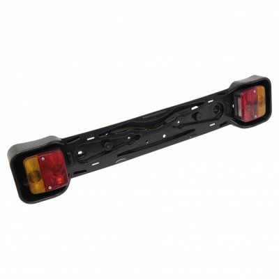 CARPOINT  barre d'&eacute;clairage pour porte-v&eacute;los 85 x 15 cm noir
