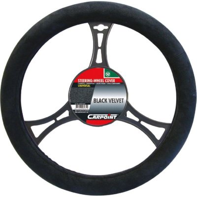 SERVICE BEST INTERNATIONAL Carpoint housse de direction su&egrave;de universel 37-39 cm noir