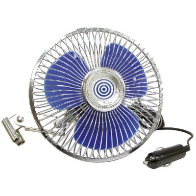 PLANET LINE CARPOINT Ventilateur m&eacute;tal pivotant 12V &oslash;15.3cm 0570010