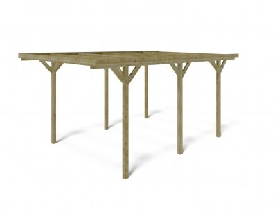 ALTANKA Carport, abri de voiture 3,04x5,12 m - 15,57 m2 CAR16