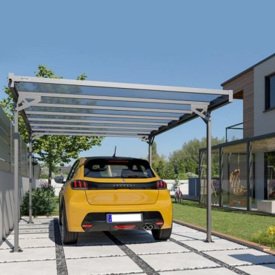 M&S Carport aluminium Trigano Mistral - 15 up2; - Gris