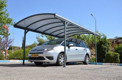CANOPIA BY PALRAM Carport auto aluminium - abri de voiture - 14,5m2 - gris - anti UV