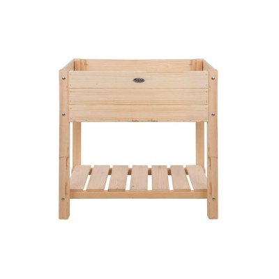 ESSCHERT DESIGN Carr&eacute; Potager En Pin Naturel Sur Pieds Largeur 40 Cm