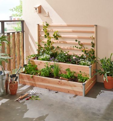 MON PETIT POTAGER Carr&eacute; potager  Design 2 &eacute;tages l.120 x H.100 cm