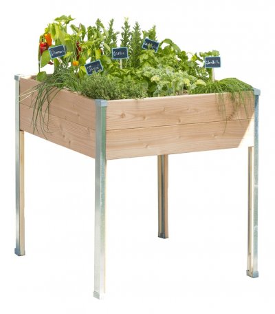MON PETIT POTAGER Carr&eacute; Potager sur pieds  Design GM 80 x 75 x h.80 cm