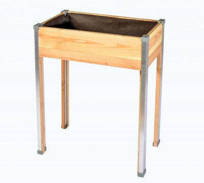 MON PETIT POTAGER Carr&eacute; Potager sur pieds  Design PM 65 x 30 x h.80 cm