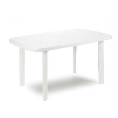 OPEN AIR Carrefour FARO - Table de jardin rectangulaire - Blanc - 909908