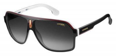 CARRERA  1001/s Sunglasses, 80S/9O Black White, 62 Unisex