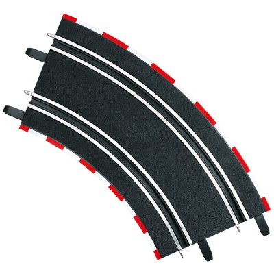 CARRERA  sections de chemin Go 2/45 noir 4 pi&egrave;ces
