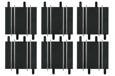 CARRERA  Short straight 10.0 cm/11 , 4 cm (3 each)-1/43 - Piste pour c