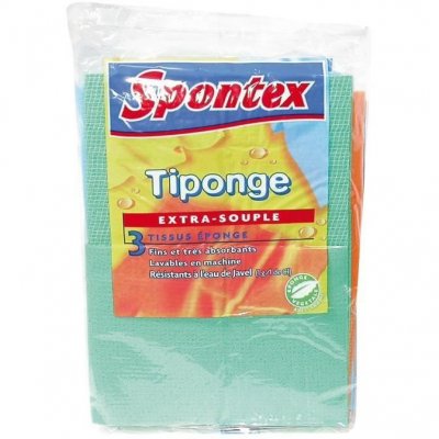 SPONTEX Carr&eacute;s Vaisselle Tiponge Extra Souple  - Le Lot De 3