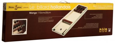 MISTER GAME Carrom Art Billard Hollandais Mango 110x35 cm- - Jeu en bois