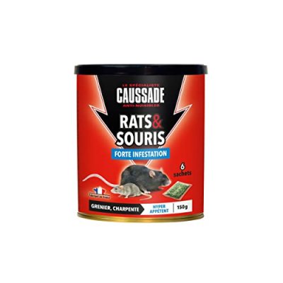 CAUSSADE CARSC150 Rats & Souris - C&eacute;r&eacute;ales Efficacit&eacute; Radicale - 100 g Cau