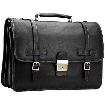 KATANA Cartable  cuir de vachette gras 3 soufflets K 31039