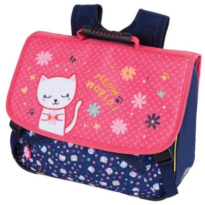 OBERTHUR Cartable scolaire avec 2 compartiments  Chaton 38 cm