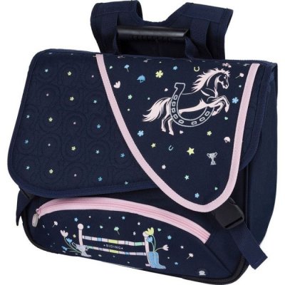 OBERTHUR Cartable scolaire avec 2 compartiments  Cheval 38 cm