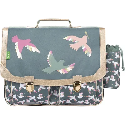 TANNS Cartable scolaire Tann's 2 boucles Les Fantaisies Noemie 38 cm Vert