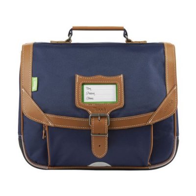TANNS Cartable Tann's Les Incontournables 32 cm Bleu Marine et Marron