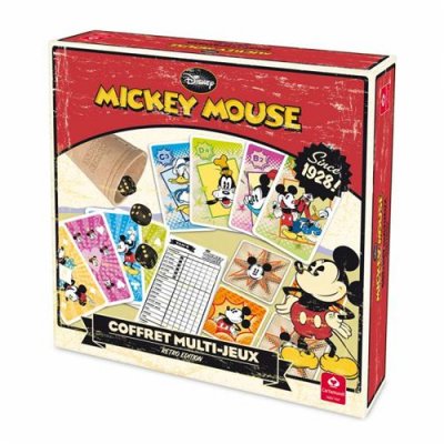 CARTAMUNDI  Coffret Multi Jeux Mickey R&eacute;tro