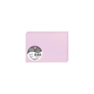 POLLEN Carte 210g pli&eacute;e 110x155 rose drag&eacute;e pqt 25