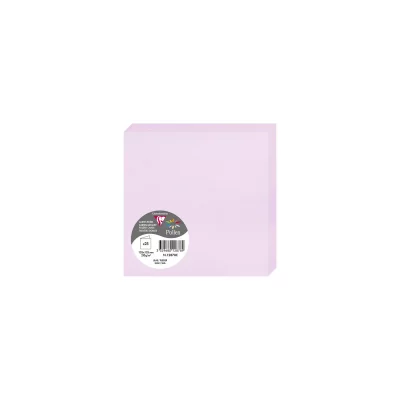 CLAIREFONTAINE Carte 210g pli&eacute;e 135x135 lilas pqt 25