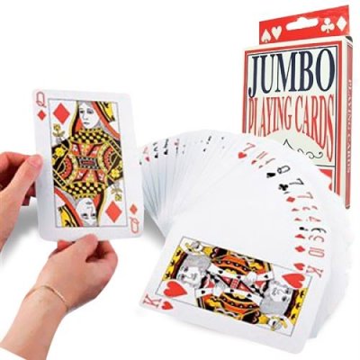 Carte &agrave; jouer poker size XXL cartes g&eacute;antes