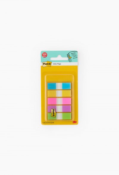 POST IT Carte de 5x20 marque page index largeur 1.2 cm - 5 coloris assortis