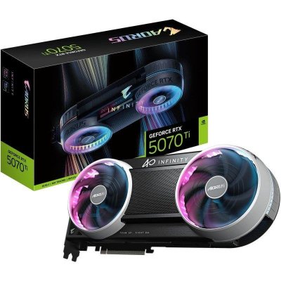 GIGABYTE Carte Graphique  Aorus Geforce Rtx 5070 Ti Infinity 16g 16 Go Gddr7 Windforce 3x