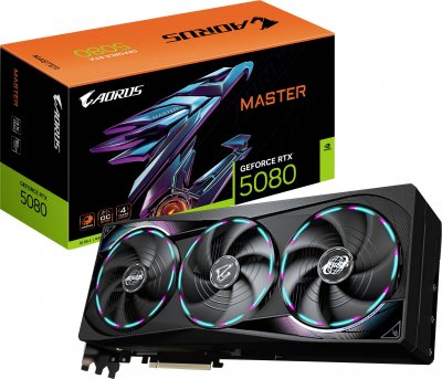 GIGABYTE Carte Graphique  AORUS GeForce RTX 5080 MASTER 16G 