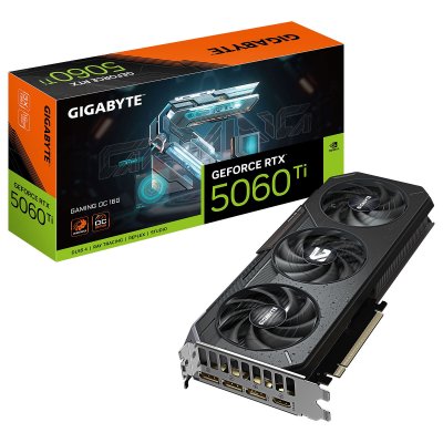 GIGABYTE Carte graphique  GeForce RTX 5060 Ti GAMING OC 16 Go GDDR7 Reflex 2 RTX AI DLSS4