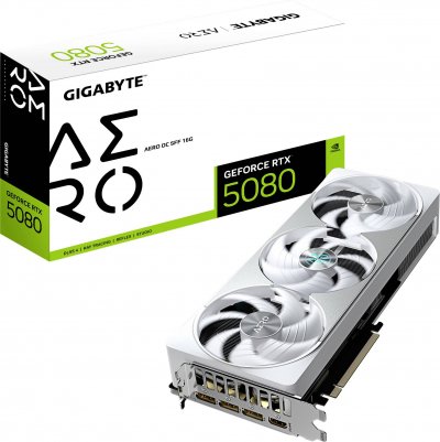 GIGABYTE Carte graphique >   Carte graphique  GeForce RTX 5080 AERO OC SFF 16G 