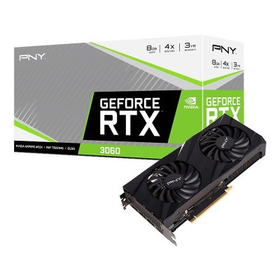 PNY Carte graphique interne -  - GEFORCE RTX 3060 - 8GB - VERTO Dual Fan 