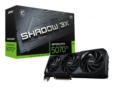 MSI Carte graphique >   Carte graphique  GeForce RTX 5070 Ti 16G SHADOW 3X OC 