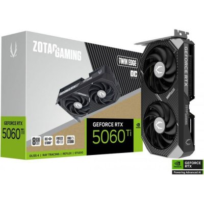 ZOTAC Carte graphique  GAMING GeForce RTX 5060 Ti Twin Edge OC 8 Go GDDR7 Reflex 2 RTX AI DLSS4
